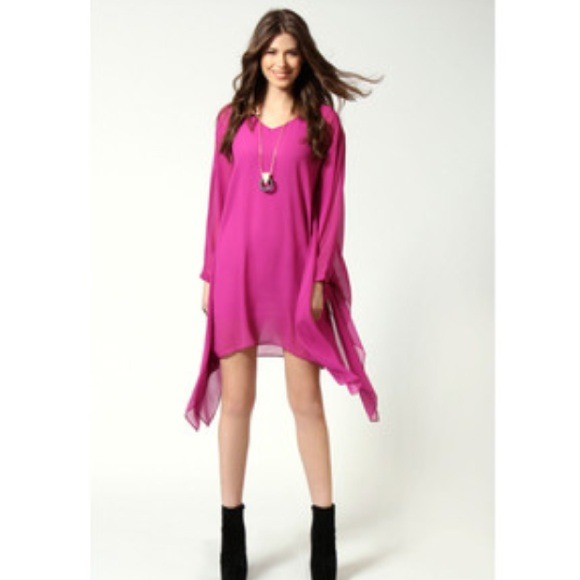 *SOLD!!* V Neck Kimono Style Dress - Picture 1 of 1
