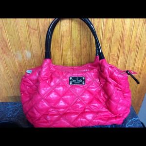 Kate Spade spacious red quilted bag!