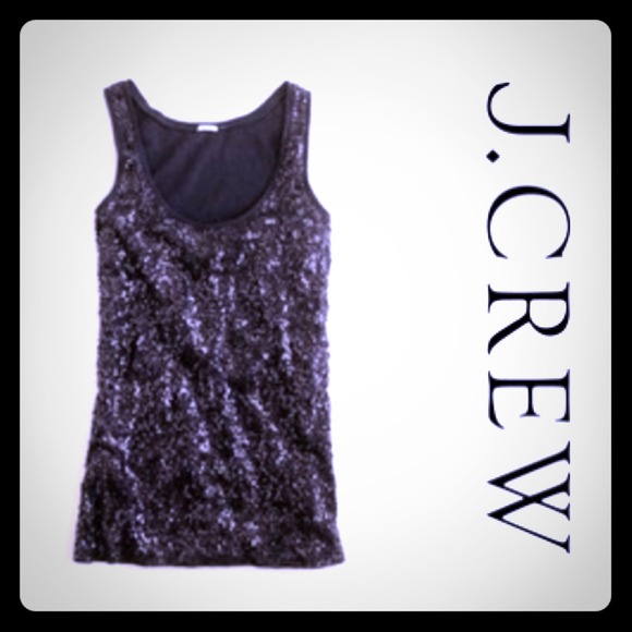 SOLD🎉HOST PICK🎉J.Crew Black Sequin Tee