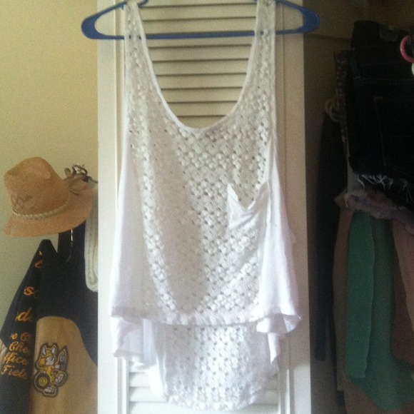 Super cute white tank!
