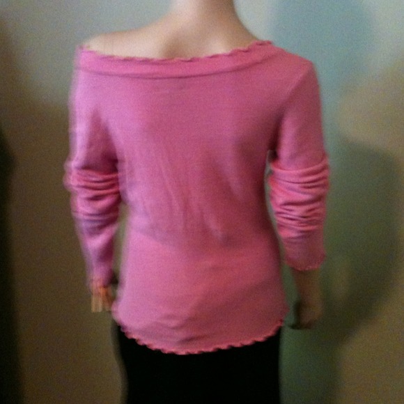 Pink Sweater Top sz M - Picture 3 of 4