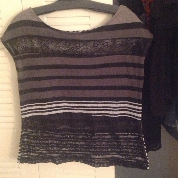 Ten-Sixty Sherman top with lace in the front.