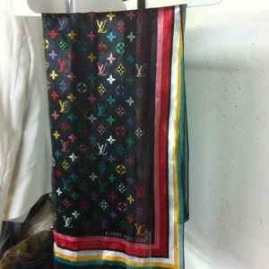 Louis Vuitton multi color monogram scarf