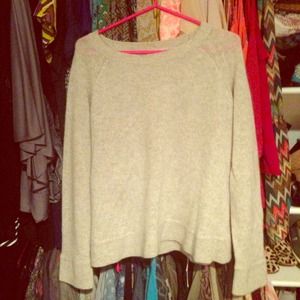 360 Cashmere Heather Gray Sweater, Medium
