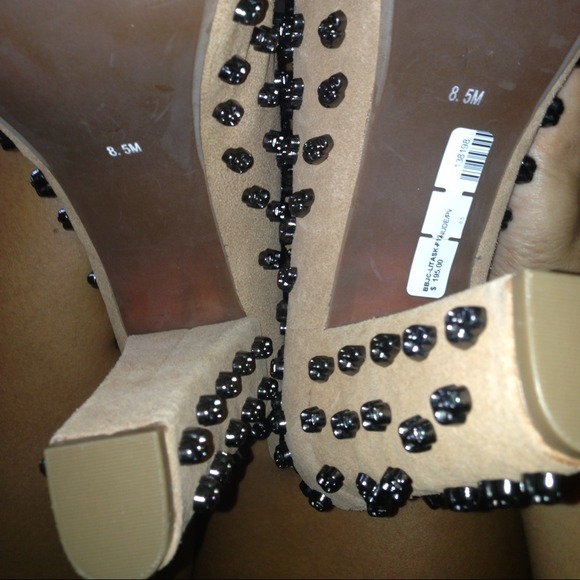 🔴Sold on EBay 🔴 Jeffrey Campbell Skull Tan Boots - Picture 4 of 4