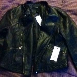 Leather black jacket