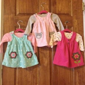 3 3pc fleece dresses