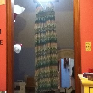 Patterned Maxi Dress (will trade)