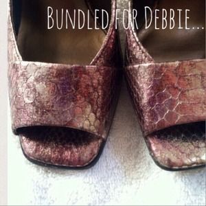 Metallic Silver Pink & Brown