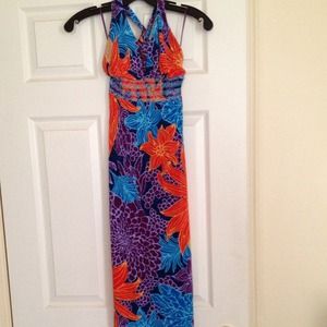 Printed maxi dress
