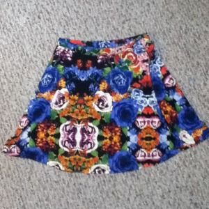 Floral Print Circle Skirt (will trade)