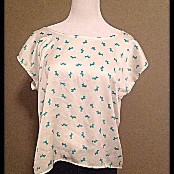 SOLD***Scottie Doggy cropped top