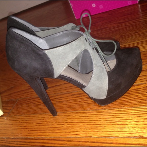 Suede heels