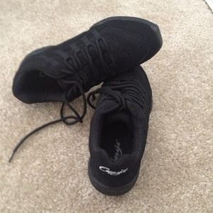 Black dance sneakers!
