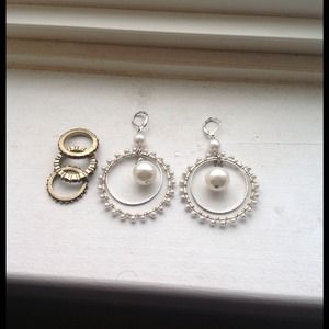 Earrings and rings