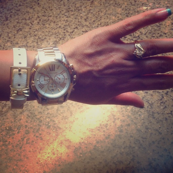 Faux leather bracelet