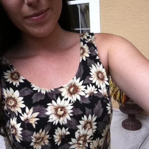 X SOLD X Beautiful VINTAGE Sunflower Maxi dress! - Picture 4 of 4