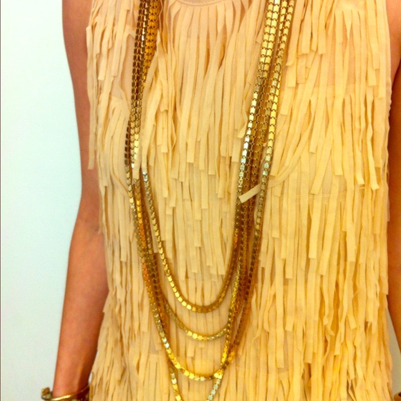 Gold Multi Strand Necklace
