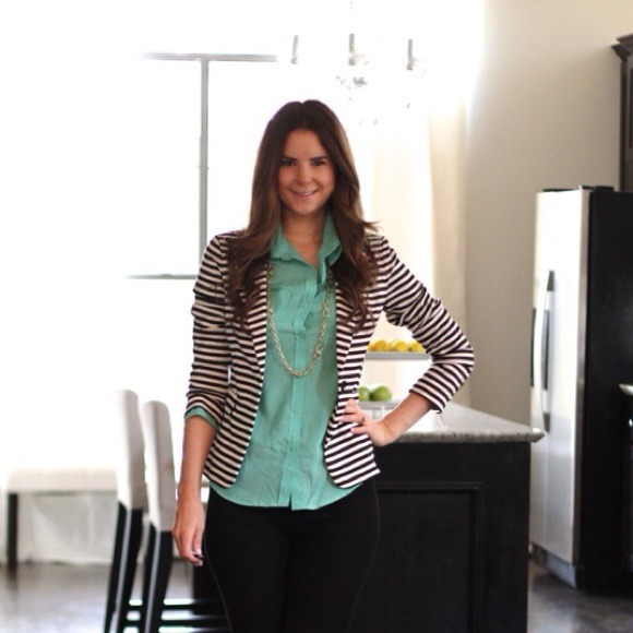 Mint green blouse