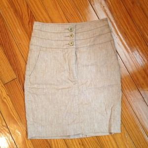 Bebe Linen skirt in Tan