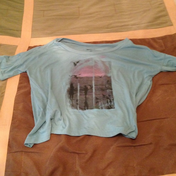 Crop top teal hurley - size med