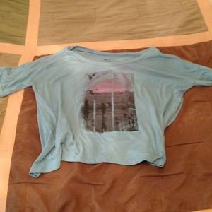 Crop top teal hurley - size med