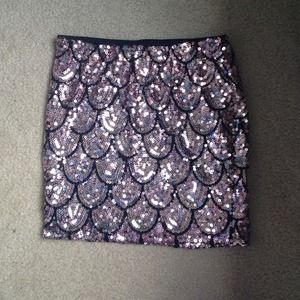 Pink 'Lily Rose' sequined pencil skirt.