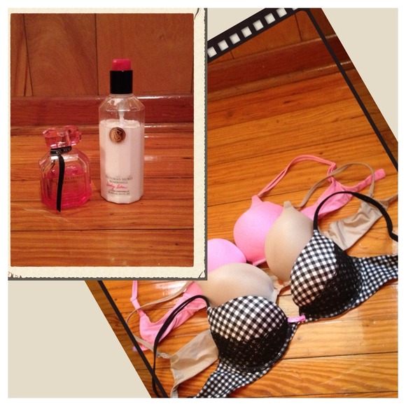 Victoria's Secret bra bundle+BOMBSHELL perfume set