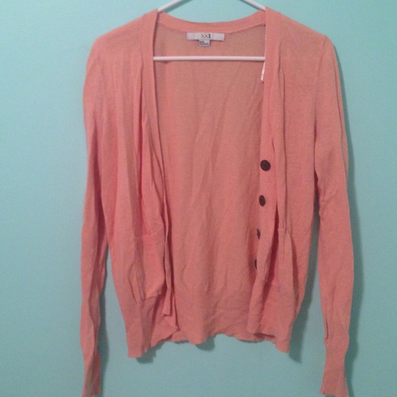 Orange cardigan