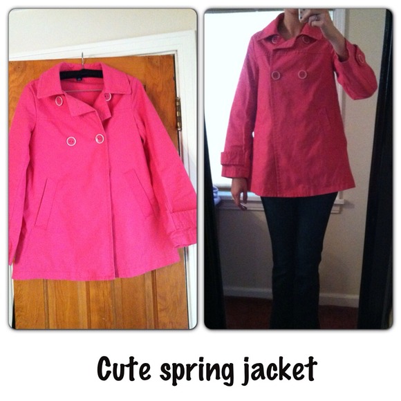 Cute pink spring jacket