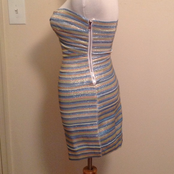 WOW Couture Strapless Sparkle Sweetheart Dress - Picture 2 of 4