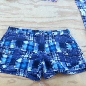 Faded glory plaid shorts