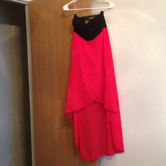 Black and red long dress