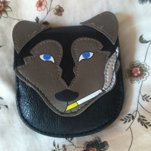 Smoking wolf wallet
