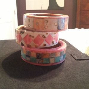 🔴SOLD🔴 Chunky Bangles (set of 3)