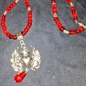 Heart necklace.