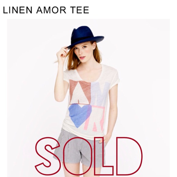 SOLD JCrew AMOR 100% linen top