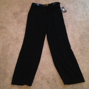 NWT Classic Black Larry Levine Slacks
