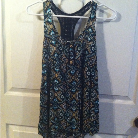 Printed racerback tank