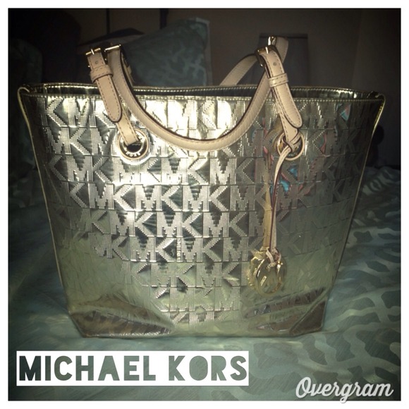 💯% Authentic Metallic Michael Kors Handbag