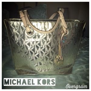 💯% Authentic Metallic Michael Kors Handbag