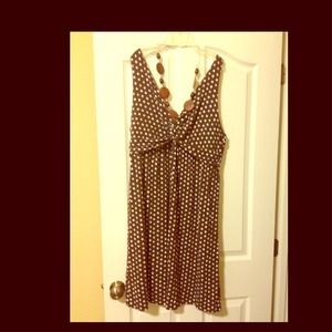 ❗BUNDLE❗Fun Brown & White dress