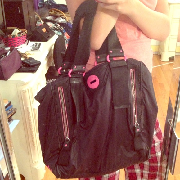 JUICY COUTURE Tote black/hot pink