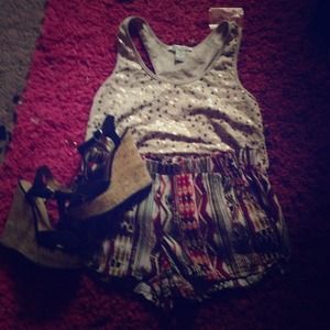 Sequin racer back tank