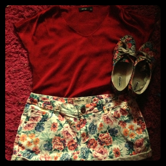 Reduced Red satin shirt