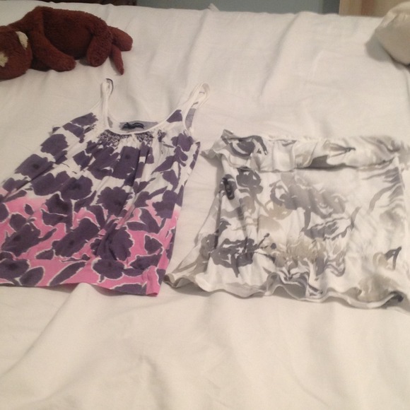 Floral American Eagle tank top and tube top!