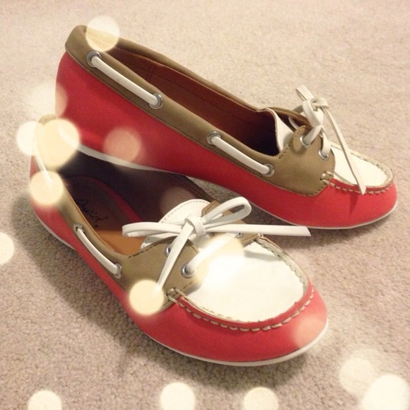 Coral Pink Boat Shoes 🚤