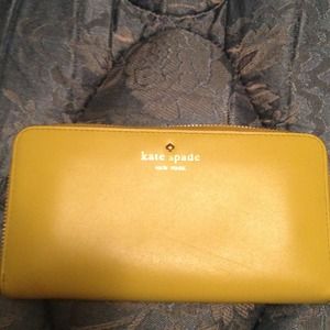 Yellow Kate Spade wallet