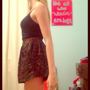 Forever 21 dark tribal print shorts