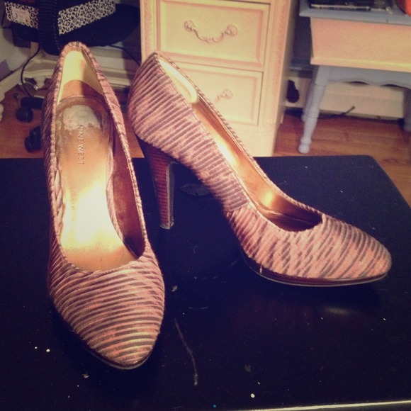 Nine west animal print heels